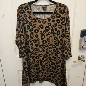 Animal Print Flowy Top
